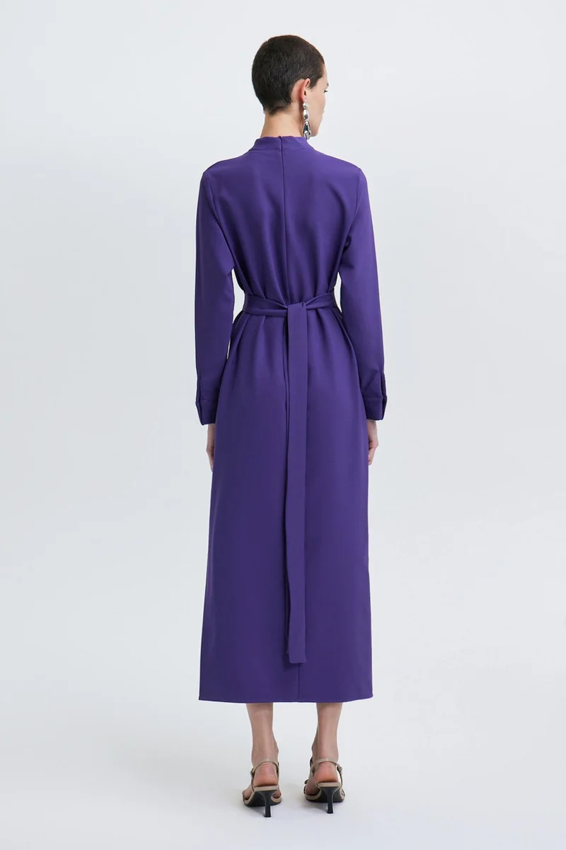 توتشي Belted Crepe Dress