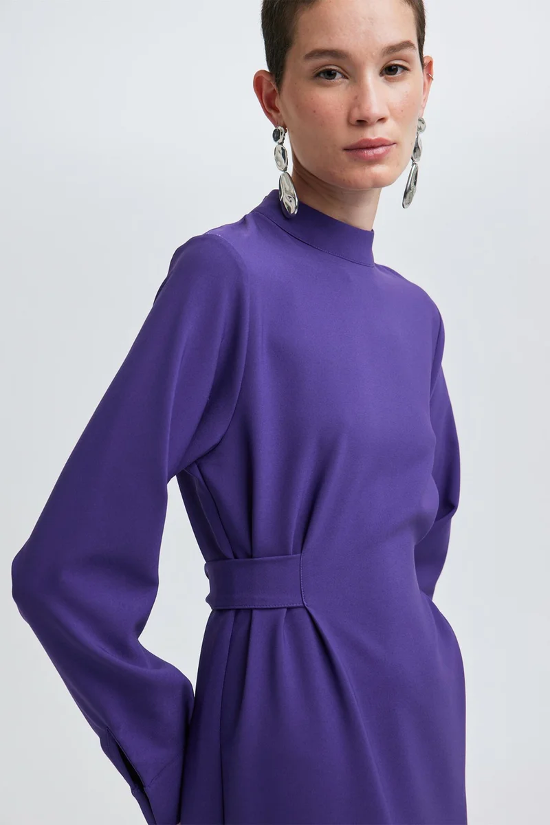 توتشي Belted Crepe Dress