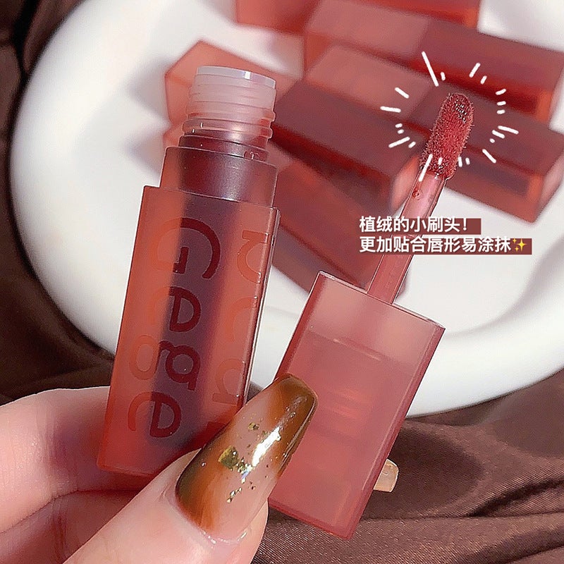 Gege Bear Gogo Bear Velvet Lip Glaze Matte Velvet Students Affordable Domestic Lipstick Lip Glaze - Image 4