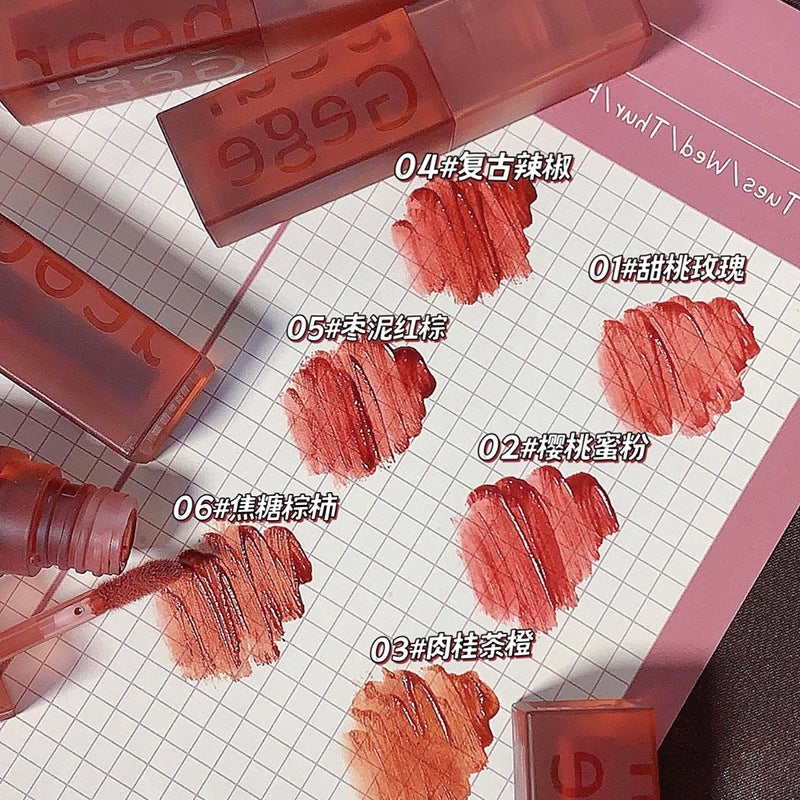 Gege Bear Gogo Bear Velvet Lip Glaze Matte Velvet Students Affordable Domestic Lipstick Lip Glaze - Image 5