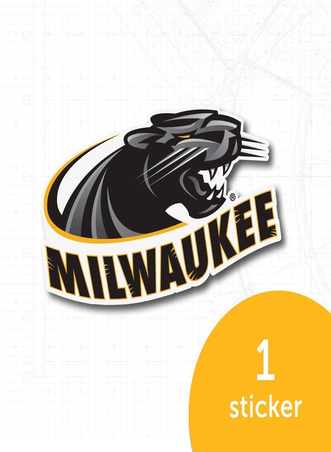 ديزرت كاكتوس ملصق فينيل لشعار جامعة ويسكونسن ميلووكي بانثرز (UWM Panthers) على شكل صبار صحراوي، مناسب لأجهزة الكمبيوتر المحمولة وزجاجات المياه والسيارات ودفاتر القصاصات (IND 002) - Image 5