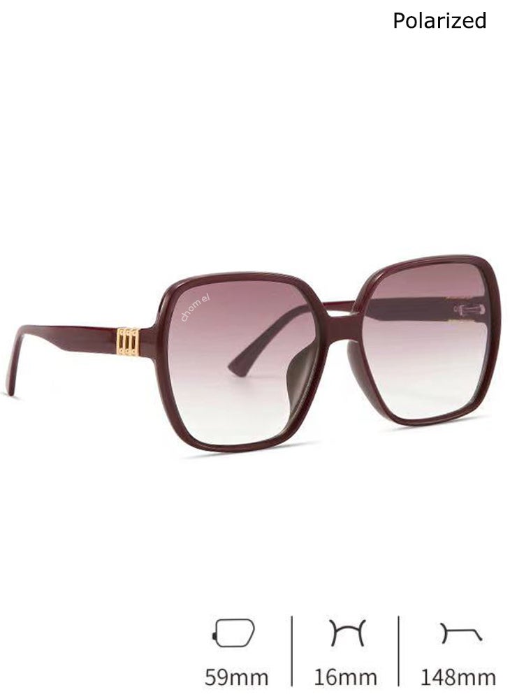تشوميل نظارات شمسية نسائية أنيقة عالية الدقة بعدسات من النايلون مضادة للأشعة فوق البنفسجية والضوء الأزرق - Image 3