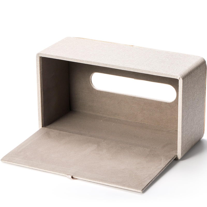 Tosnail Rectangular Leather Tissue Box Cover, 10" x 5.5" x 4.2" Decorative Tissue Box Holder, Tissue Paper Dispenser for Home, Office, Car Decoration - Image 3