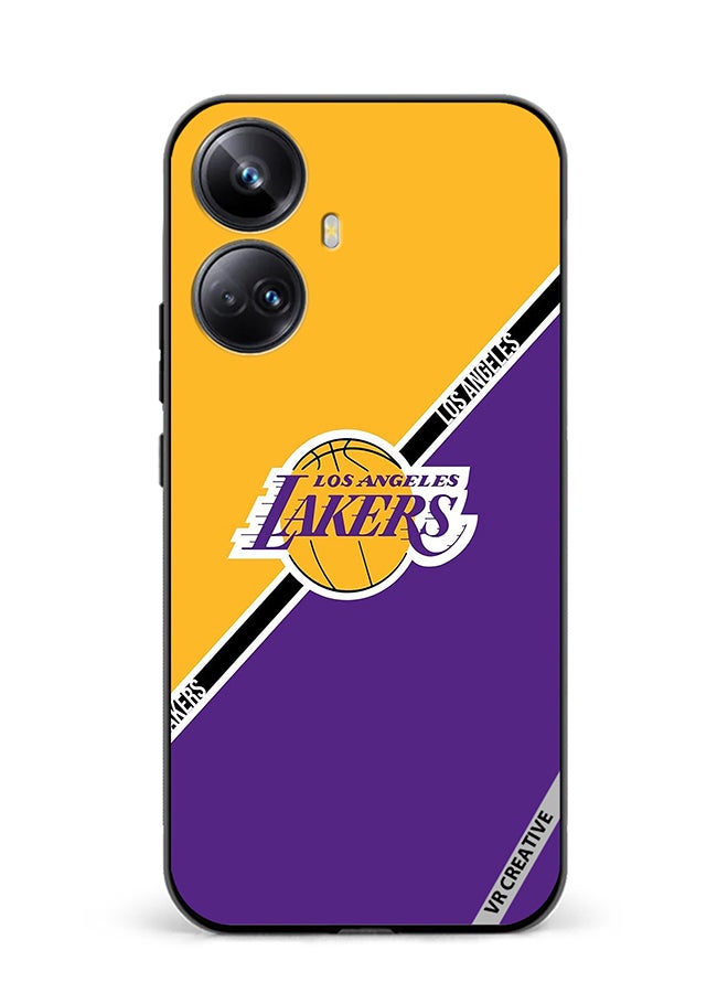VR CREATIVE Protective Case Cover For Realme 10 Pro Plus Los Angeles Lakers Design Multicolour - Image 1