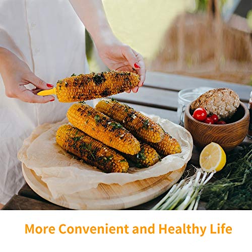DySaLic Corn Holders Set, 20PCS Stainless Steel Corn Cob Holders, Corn on The Cob Skewers for BBQ, Durable Anti-Scald Corn on the Cob holders with Storage Box for Home Cooking Forks - Image 5
