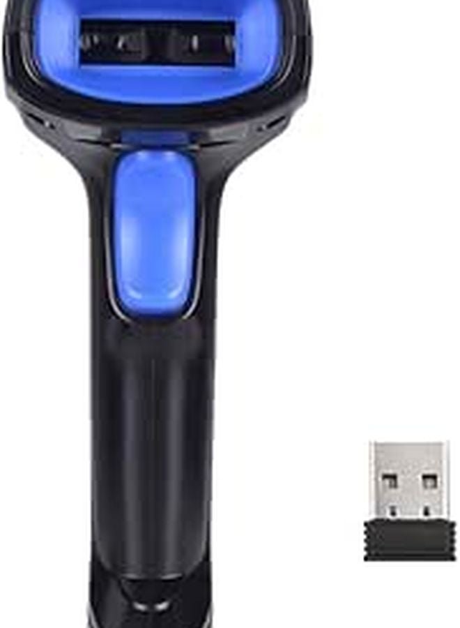 2 In 1 Wireless And USB Wired Barcode Scanner Fast Compact Durable For Warehouse - Image 1