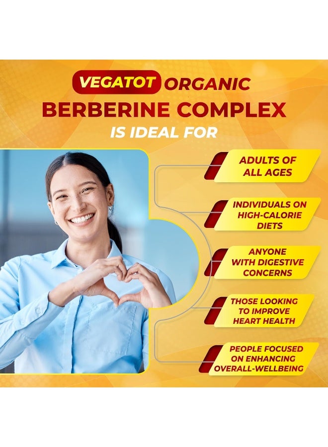 VEGATOT GlucoSavior Berberine Supplement 12,900mg with Ceylon Cinnamon, Bitter Melon, Gymnema - Image 2