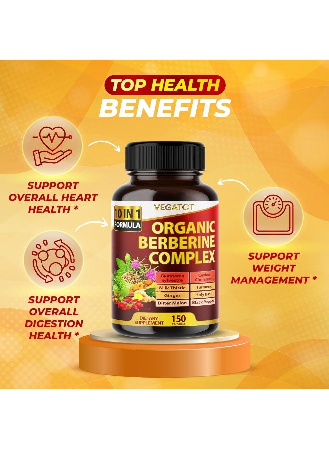 VEGATOT GlucoSavior Berberine Supplement 12,900mg with Ceylon Cinnamon, Bitter Melon, Gymnema - Image 3