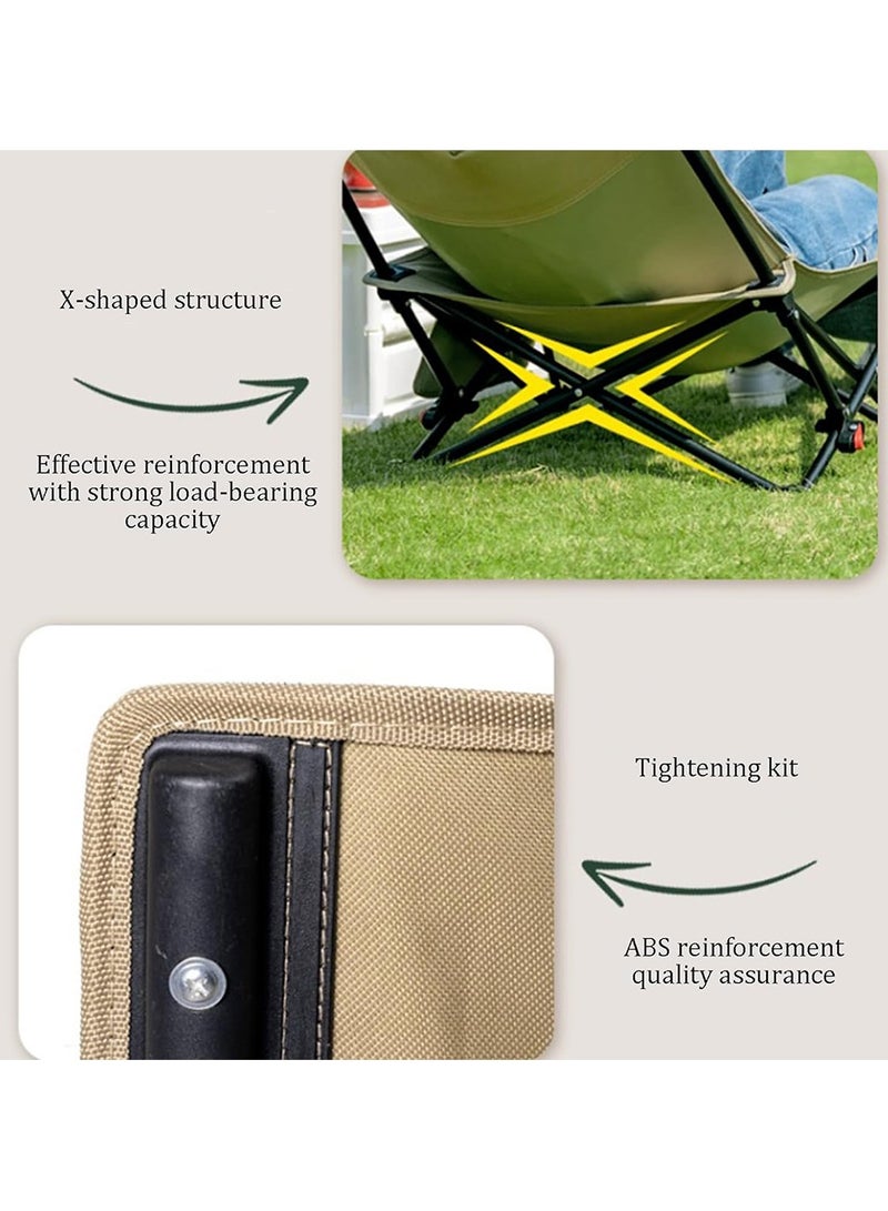 توبيز كرسي توبي للتخييم-09 كرسي طويل قابل للنقل عالي التحمل كرسي طويل مطوي للرياضة والفناء في الهواء الطلق والنزهة والصيد - Image 5
