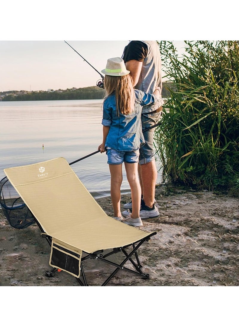توبيز كرسي توبي للتخييم-09 كرسي طويل قابل للنقل عالي التحمل كرسي طويل مطوي للرياضة والفناء في الهواء الطلق والنزهة والصيد - Image 3