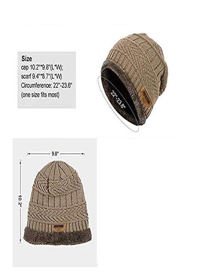 Malvina Woolen Cap, Knitted Skull Cap for Men & Women (Fawn) - Image 2