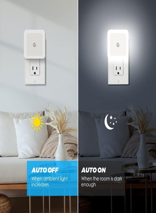 Plenteous Night Light Plug in Night Lights Plug into Wall with Auto Dusk to Dawn Night Light with Light Sensor LED Light Guide for Bedroom Bathroom Toilet Stairs Kitchen - 1pc. - Image 4
