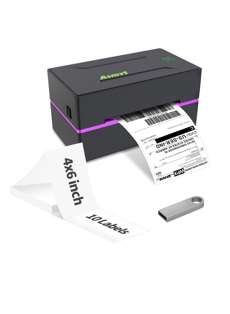 General Thermal Label Printer - Shipping Label Printer, 150mm/s 4x6 Desktop Label Printer for Shipping Packages, Small Business, USPS, FedEx, Shopify, Etsy Compatible with Windows and Mac  - Image 1