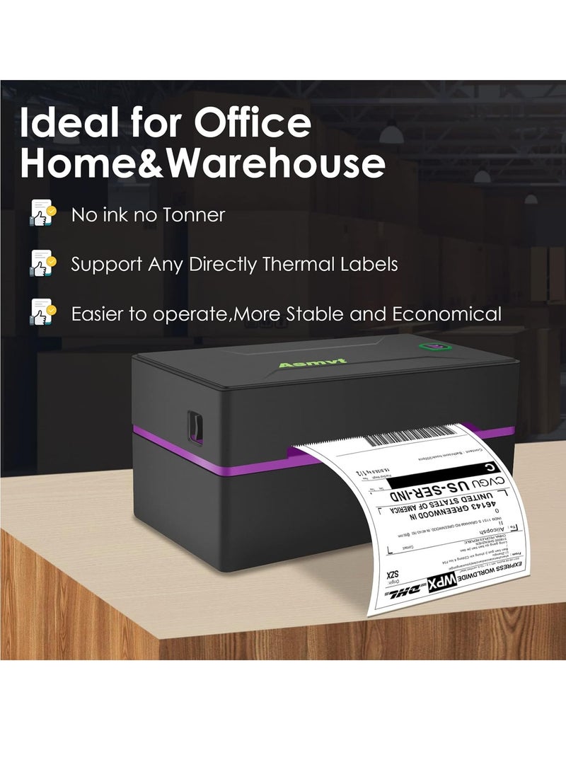 General Thermal Label Printer - Shipping Label Printer, 150mm/s 4x6 Desktop Label Printer for Shipping Packages, Small Business, USPS, FedEx, Shopify, Etsy Compatible with Windows and Mac  - Image 5