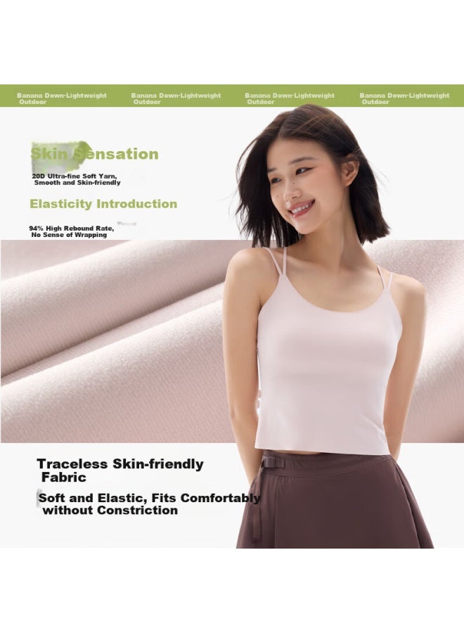 Beneunder Women's Camisole With Chest Pad, Seamless Base Layer, Lightweight And Invisible, New - Image 1