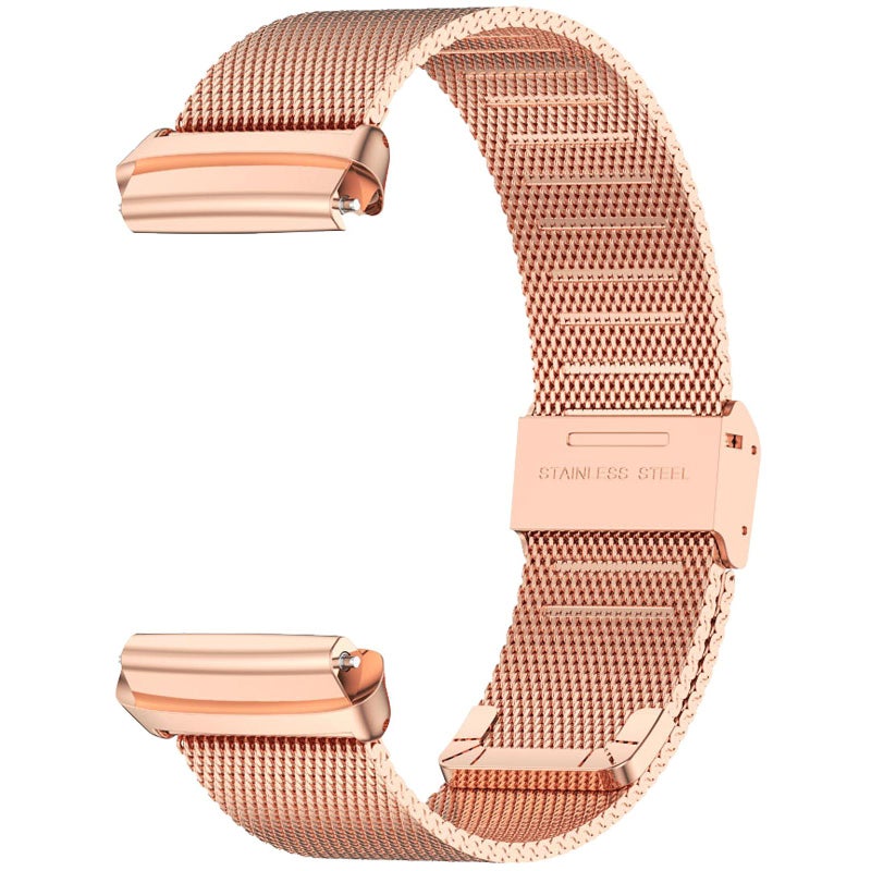 إيروريكس سوار ساعة Redmi Watch 3 مصنوع من المعدن والفولاذ الشبكي (ذهبي وردي) - Image 2