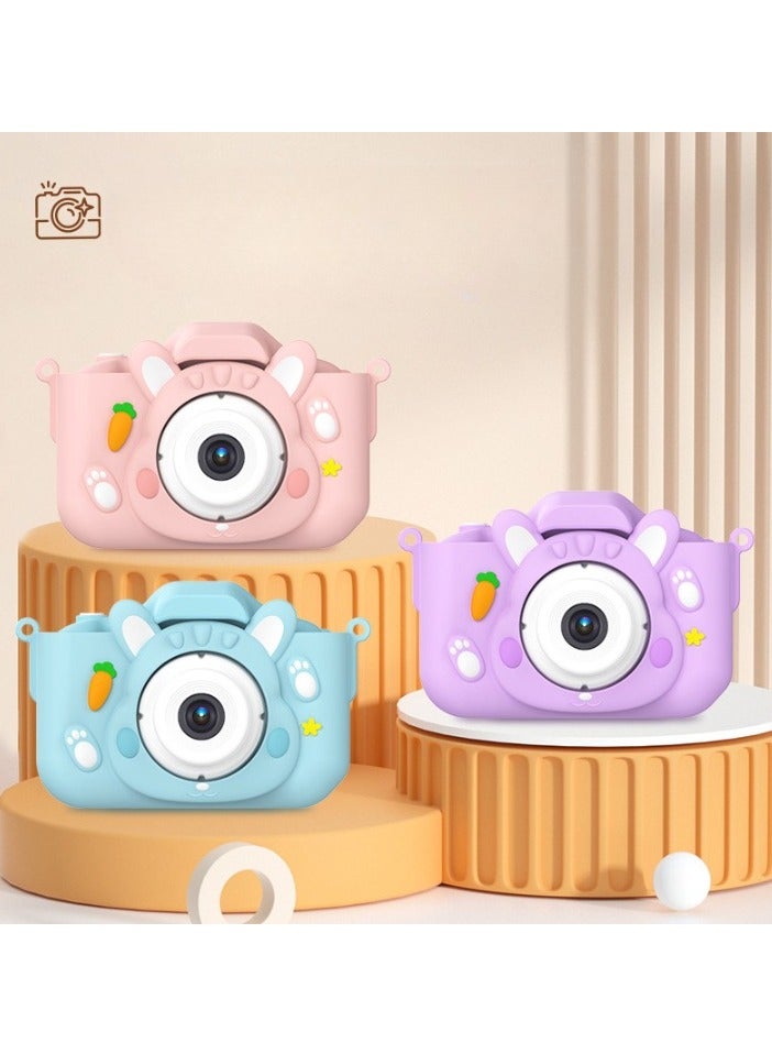 AROAQ Children's Camera Toy, HD 1080p Shockproof Children Video Camera, Anti-fall Portable Camera Toy, Multiple Functions Digital Camera For Girls Boys,(Purple-Little Rabbit-HD Dual Lens (No Memory Card)) - Image 4