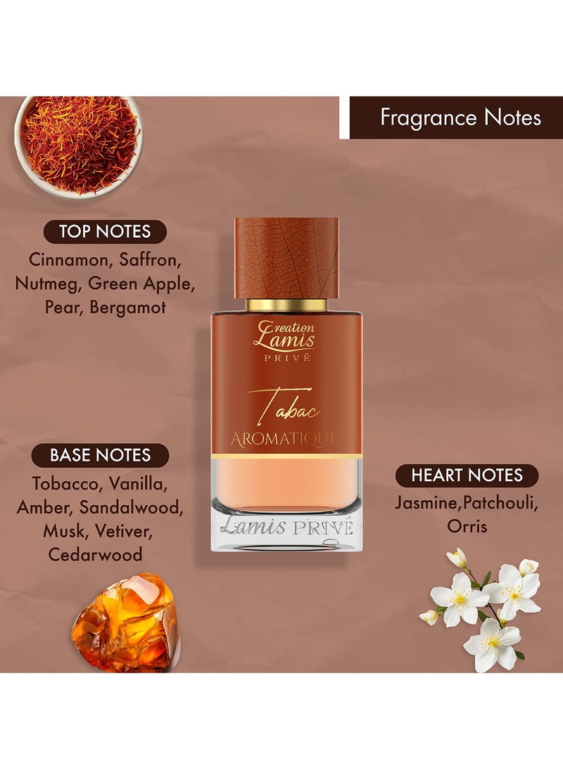 Creation Lamis Privé Tobac Aromatique Eau de Toilette Unisex 100ml  - Image 3