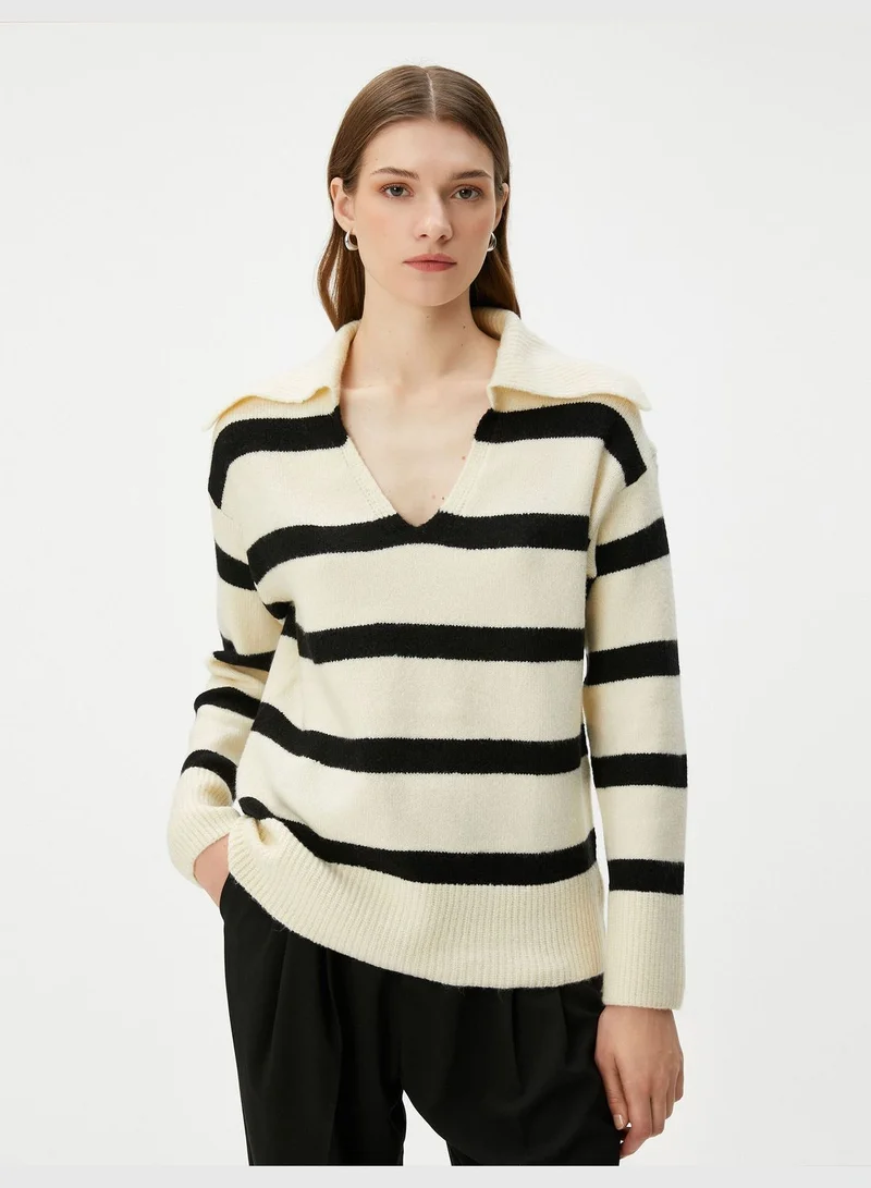 KOTON Polo Neck Knited Sweater