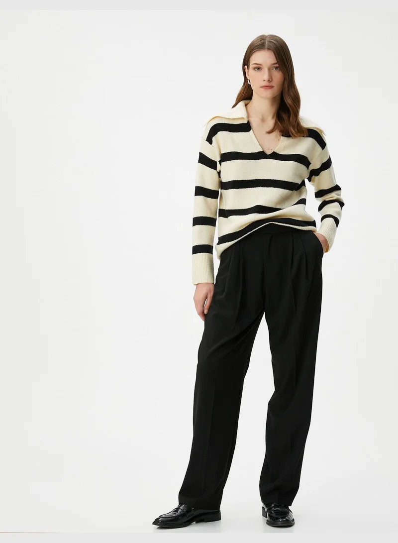 KOTON Polo Neck Knited Sweater