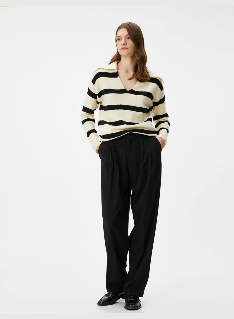 KOTON Polo Neck Knited Sweater
