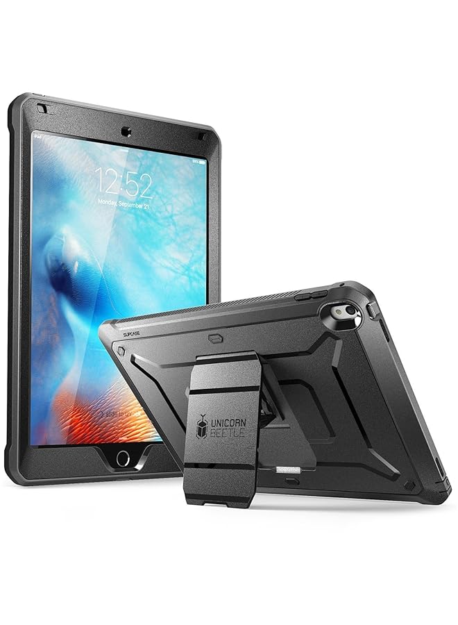SupCase Unicorn Beetle Pro Series Case Designed For Ipad Pro 9.7 Inch With Built In Screen Protector Heavy Duty Full Body Rugged Protective Dual Layer Case For Ipad Pro 9.7 2016 Black Black - Image 1