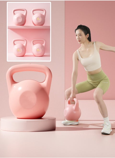 Eco-Friendly 8kg PE Adjustable Water-Filled Kettlebell with Non-Slip Grip - pink