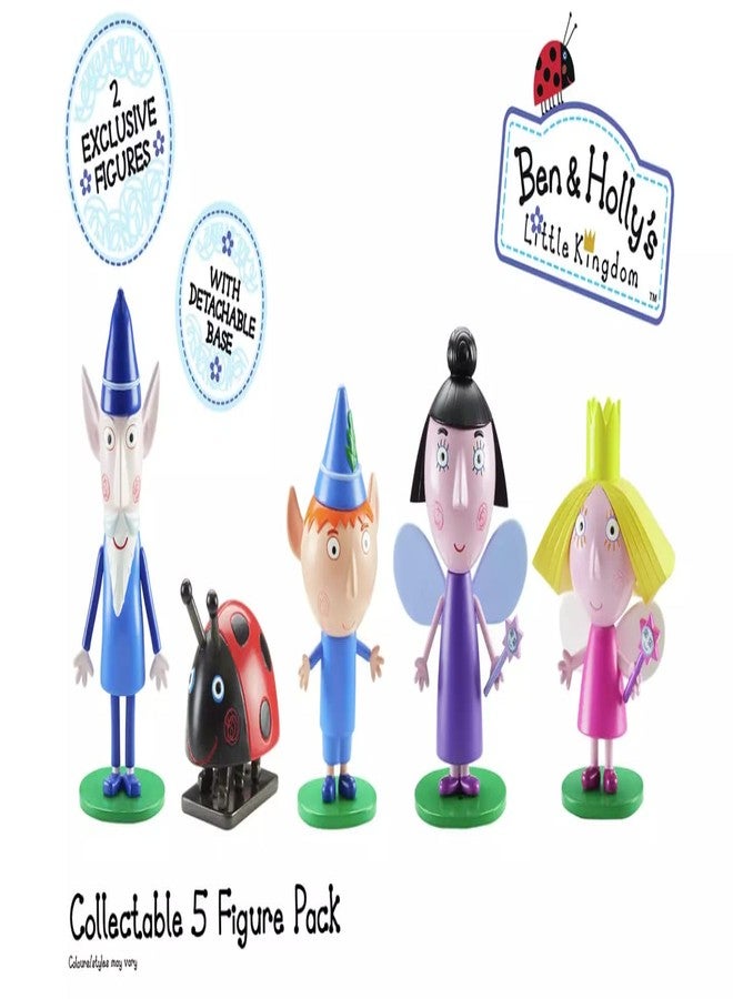 Ben & Holly Collectable 5 Figure Pack, Ben and Holly's Little Kingdom, Wise Old elf, Nanny Plum, Imaginative Play - Image 3