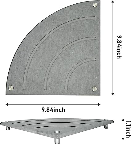 Kitwe Instant Drying Stone Sink Tray for Bathroom Counter Corner Diatomaceous Earth Water Absorbing Sink Caddy Stone Plate Modern Sponge Holder Drying Mat for Kitchen Sink Corner - Image 2