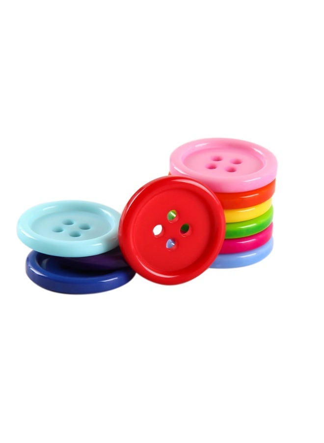 15mm Sewing Buttons, 4 Holes Flatback Buttons for DIY Decoration Craft,300PCS Random color  - Image 5