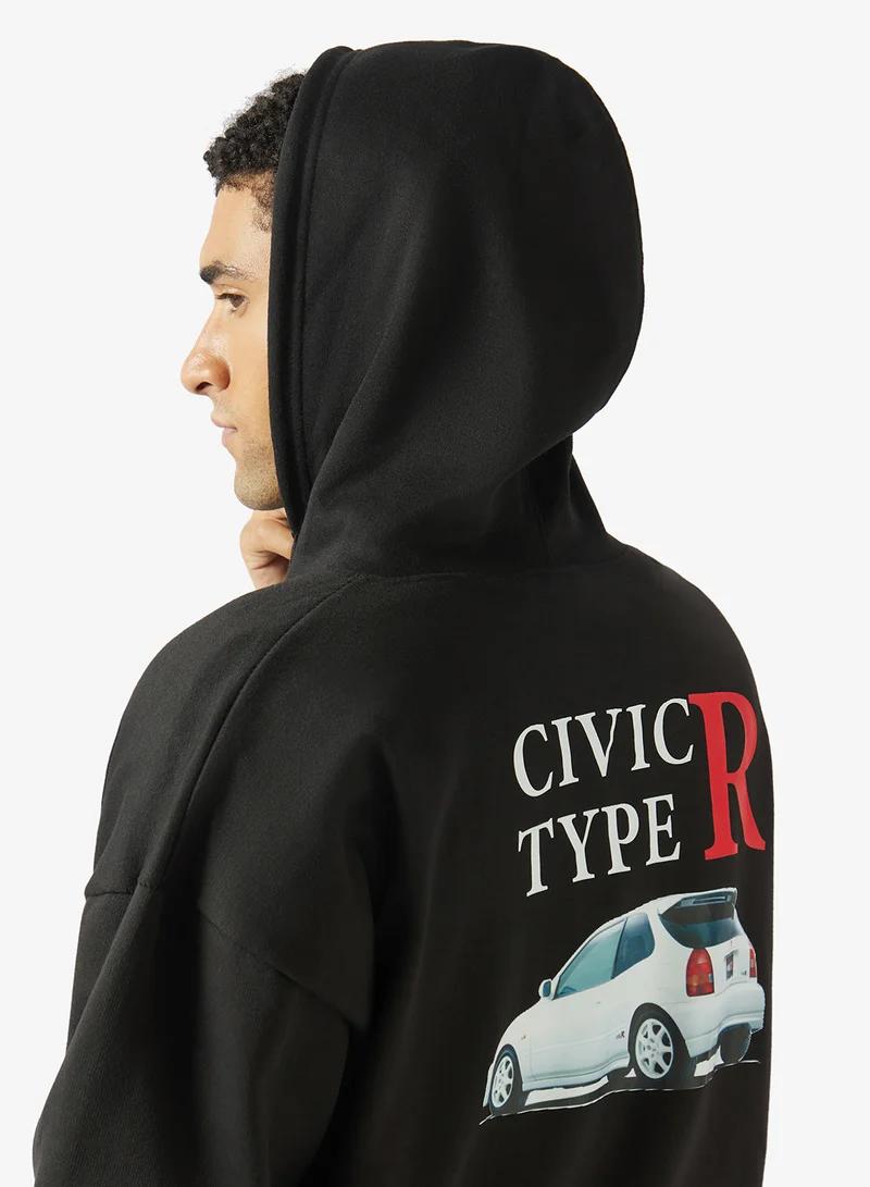 Seventy Five  Graphic Pullover Hoodie for Men | Best Price UAE