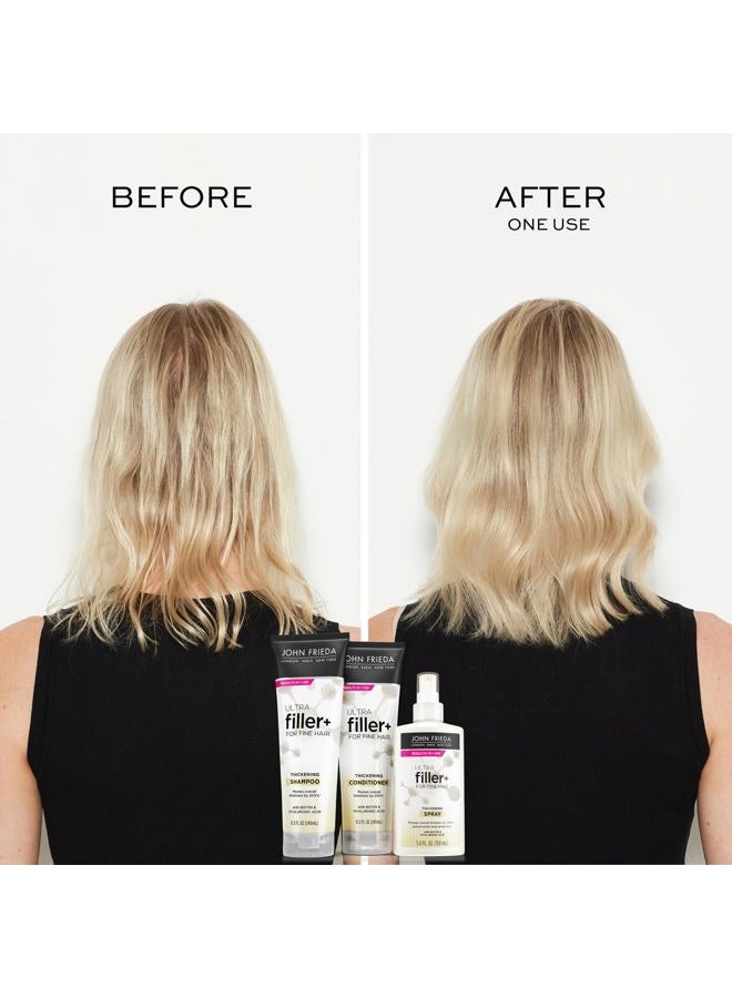 John Frieda ULTRAfiller+ Thickening Shampoo, Strengthening Shampoo for Damaged or Thin Hair, Infused with Biotin and Hyaluronic Acid to Strengthen Hair for Thicker Fuller Results, 8.3 Oz - Image 4