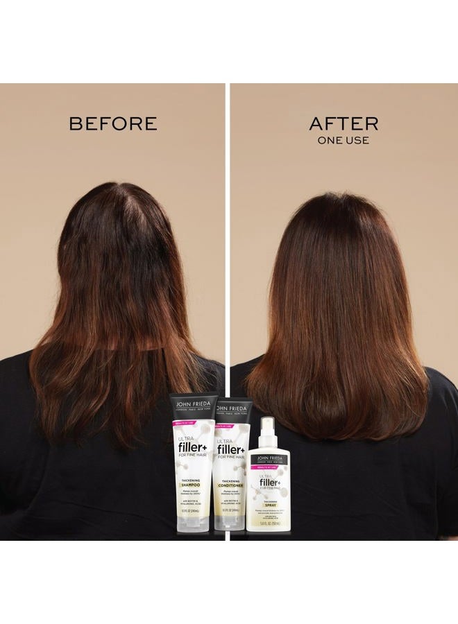 John Frieda ULTRAfiller+ Thickening Shampoo, Strengthening Shampoo for Damaged or Thin Hair, Infused with Biotin and Hyaluronic Acid to Strengthen Hair for Thicker Fuller Results, 8.3 Oz - Image 5