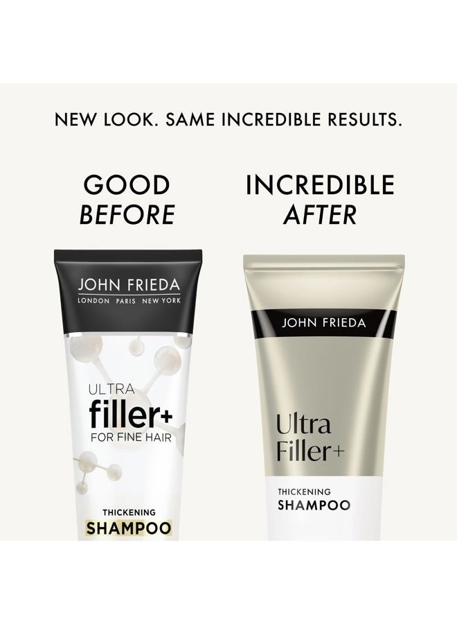 John Frieda ULTRAfiller+ Thickening Shampoo, Strengthening Shampoo for Damaged or Thin Hair, Infused with Biotin and Hyaluronic Acid to Strengthen Hair for Thicker Fuller Results, 8.3 Oz - Image 2