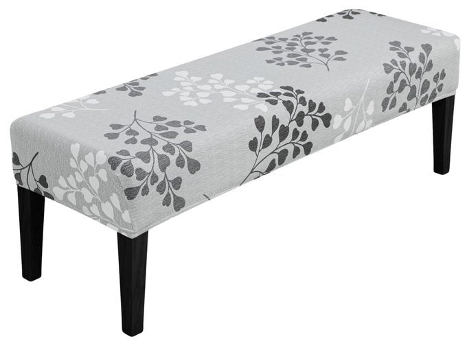 Stretch Dining Bench Cover Removable Bench Slipcover Washable Bench Seat Protector Rectangle Bench Cover for Dining Room Living Room Bedroom Kitchen Byron Palm