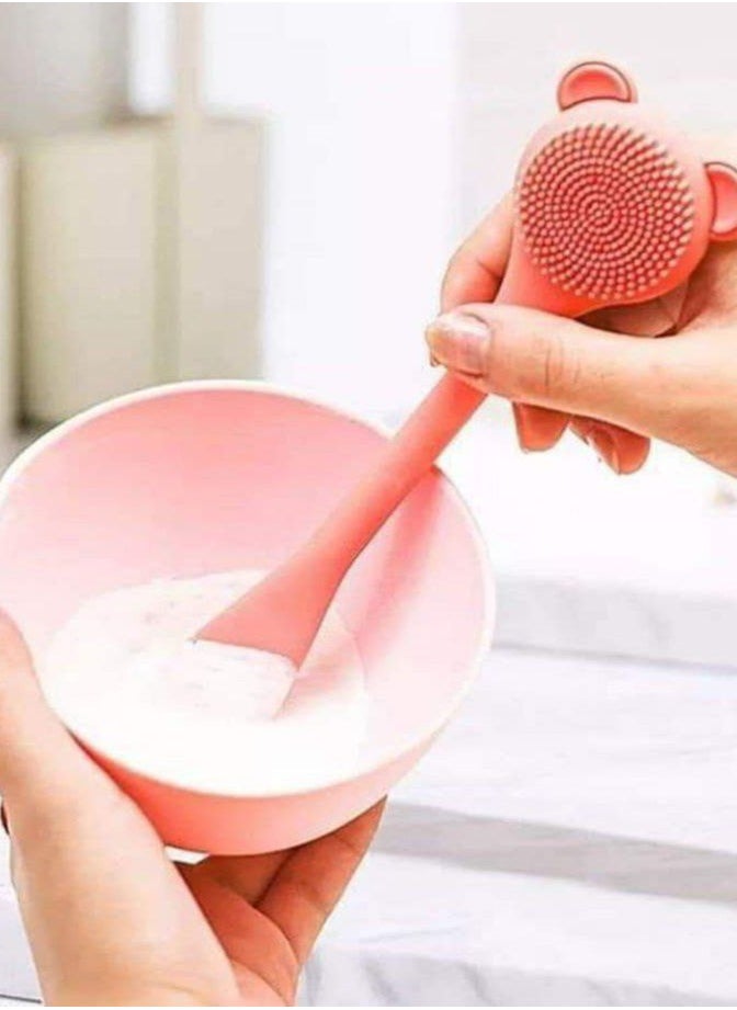 Generic فرشاة قناع الوجه المصنوعة من السيليكون وأداة وضع قناع الطين  - Image 1