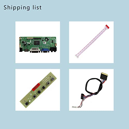 VSDISPLAY VGA DVI LVDs Controller Board 40Pin for 15.6" 1366x768 LP156WH2 LP156WH3 LP156WH4 TL B156XW02 N156B6-L0b LCD Screen - Image 2