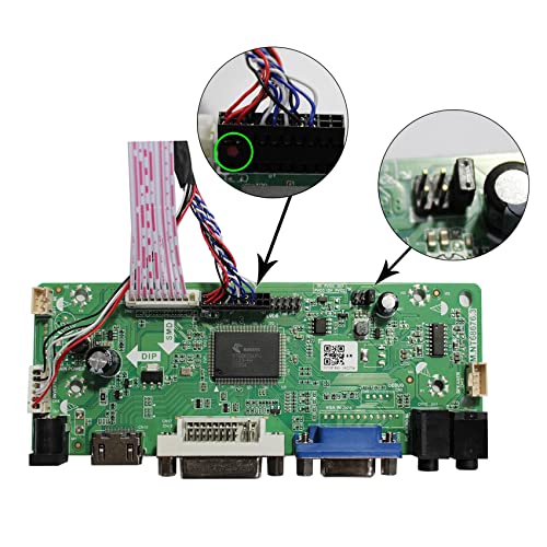 VSDISPLAY VGA DVI LVDs Controller Board 40Pin for 15.6" 1366x768 LP156WH2 LP156WH3 LP156WH4 TL B156XW02 N156B6-L0b LCD Screen - Image 4