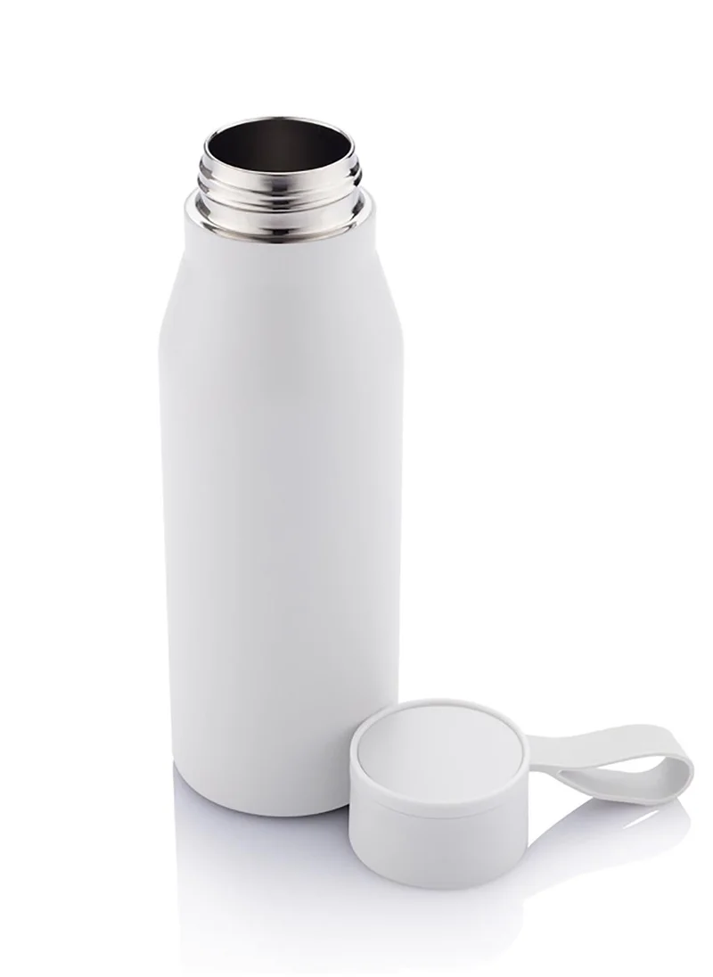 Hans Larsen R-NEBRA - CHANGE Collection Recycled Stainless Steel Vacuum Bottle - White