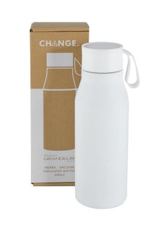 Hans Larsen R-NEBRA - CHANGE Collection Recycled Stainless Steel Vacuum Bottle - White  - Image 3