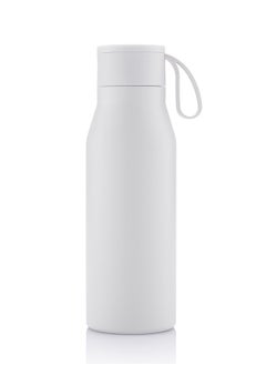 Hans Larsen R-NEBRA - CHANGE Collection Recycled Stainless Steel Vacuum Bottle - White  - Image 1