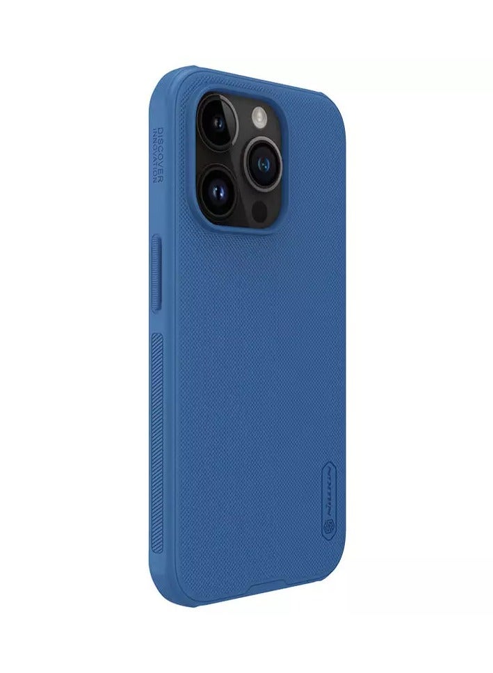 Nillkin Super Frosted Shield Pro Matte cover case for Apple iPhone 15 Pro 6.1-Blue - Image 3