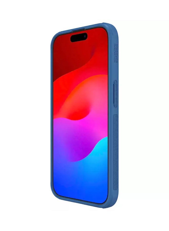 Nillkin Super Frosted Shield Pro Matte cover case for Apple iPhone 15 Pro 6.1-Blue - Image 4