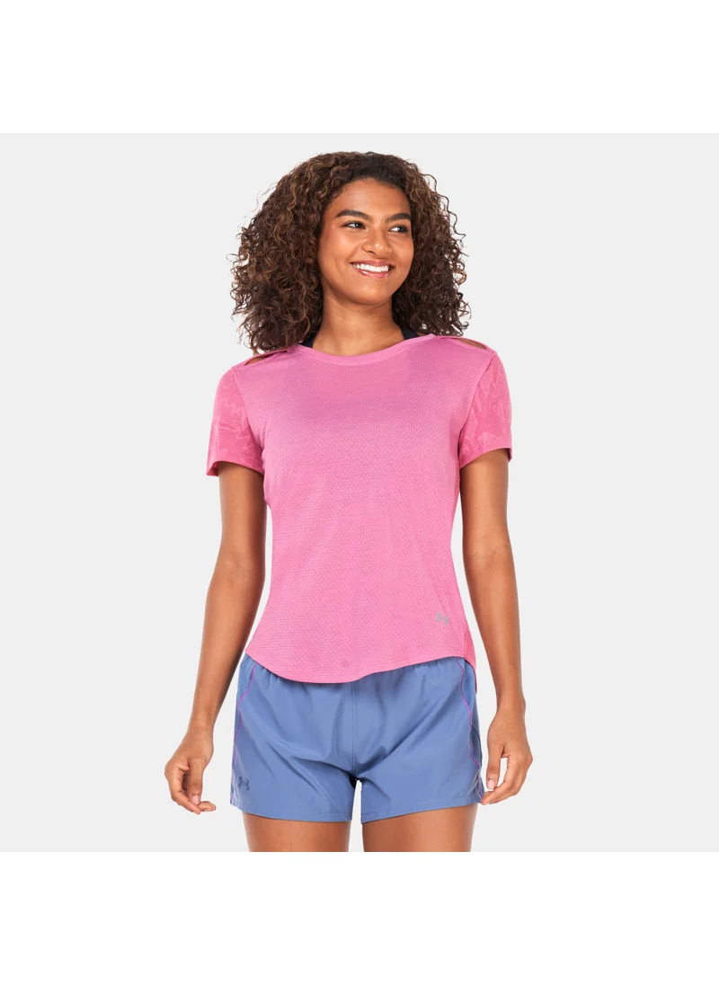 UNDER ARMOUR Women's UA Streaker SnowCloud T-Shirt
