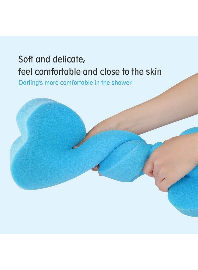 KECUCO Baby Bath Cushion Infant Sponge Mat, Toddler & Newborn Bath Pad - Blue - Image 4