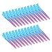 Bantoye 24 Packs Duck Bill Clips, Bantoye 2.75 Inches Rustproof Metal Alligator Curl Clips with Holes for Hair Styling, Hair Coloring, Gradient Blue - Image 2