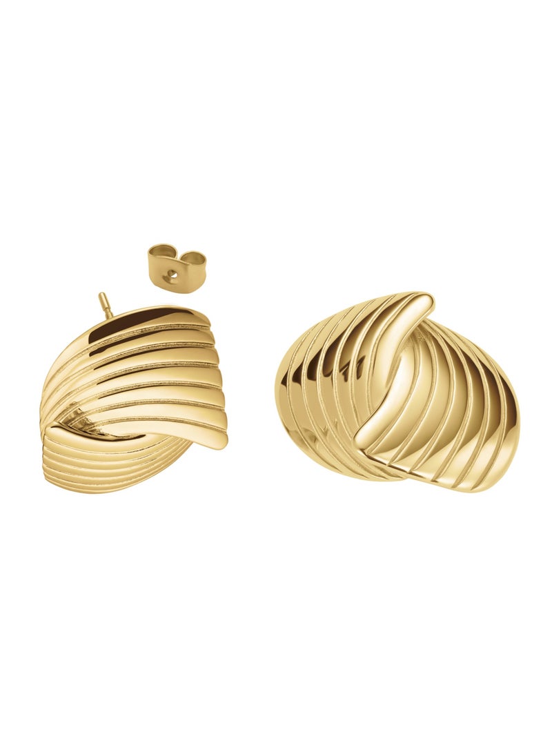 RoseField Rosefield Simple Knot Earrings - JESKG-J1056  - Image 2