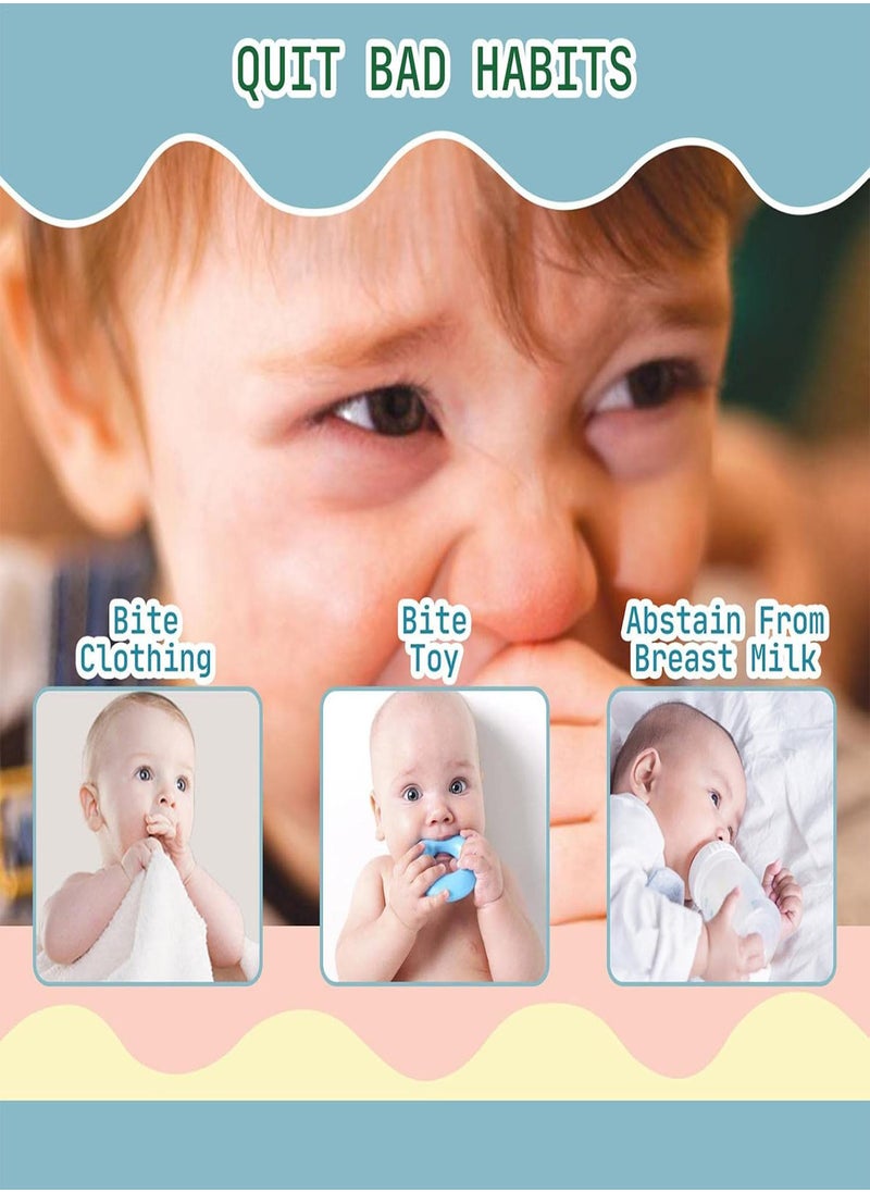 GGOOT - Nail Bitter Polish, No Fingernail Biting with Double Heads, Nail Polish Bitter Stop Biting Nails Keep Nails Healthy Strong Beautiful for Babies Infants Ages 1+ 10ml - Image 1