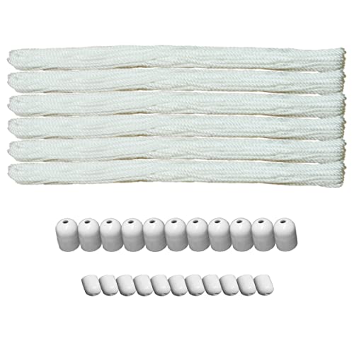 Rainbow Drywell 6 Nylon Ropes, 13 Abs Pipe Caps and 13 Rope Caps for Individual Drop-Down Ceiling Cloth Dryer Model, White - Image 1