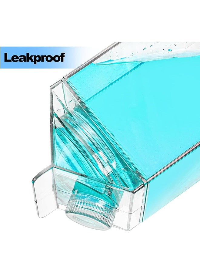 JCB CHIC 1 Pack 1900ml Large Milk Carton Water Bottle, Clear Plastic Milk Bottle，Carton Shaped Water Container Juice Tea Jug for Travelling Sports Camping Outdoor Activities - Image 4